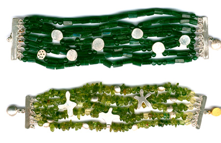2 x armband grün